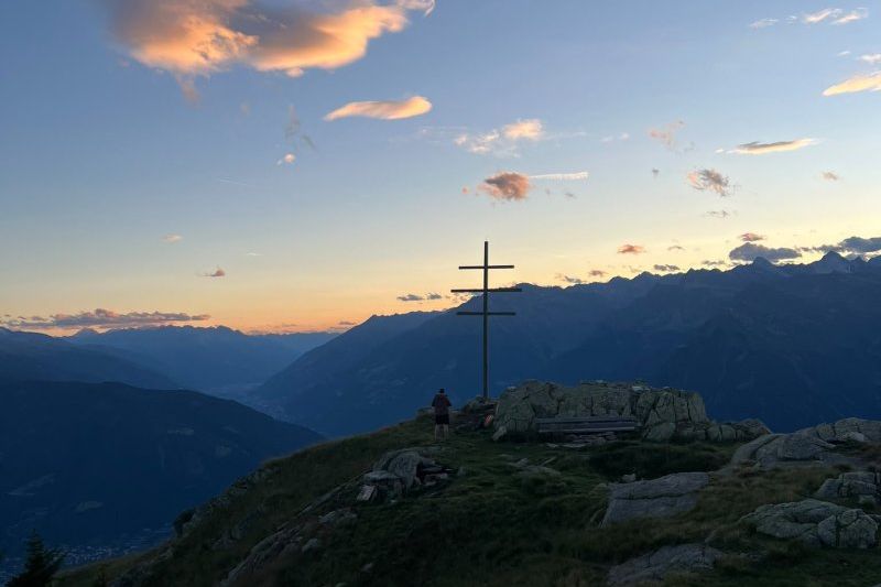 Sonnenuntergang auf der Lauwand